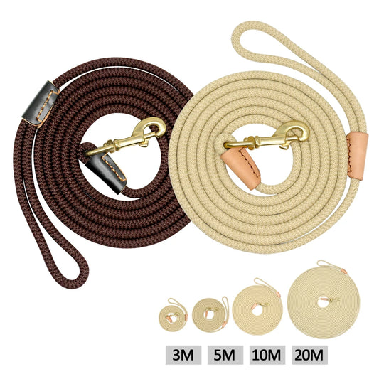 Heavy Duty Nylon Dog Leash – Long Leads for Running, Tracking & Training