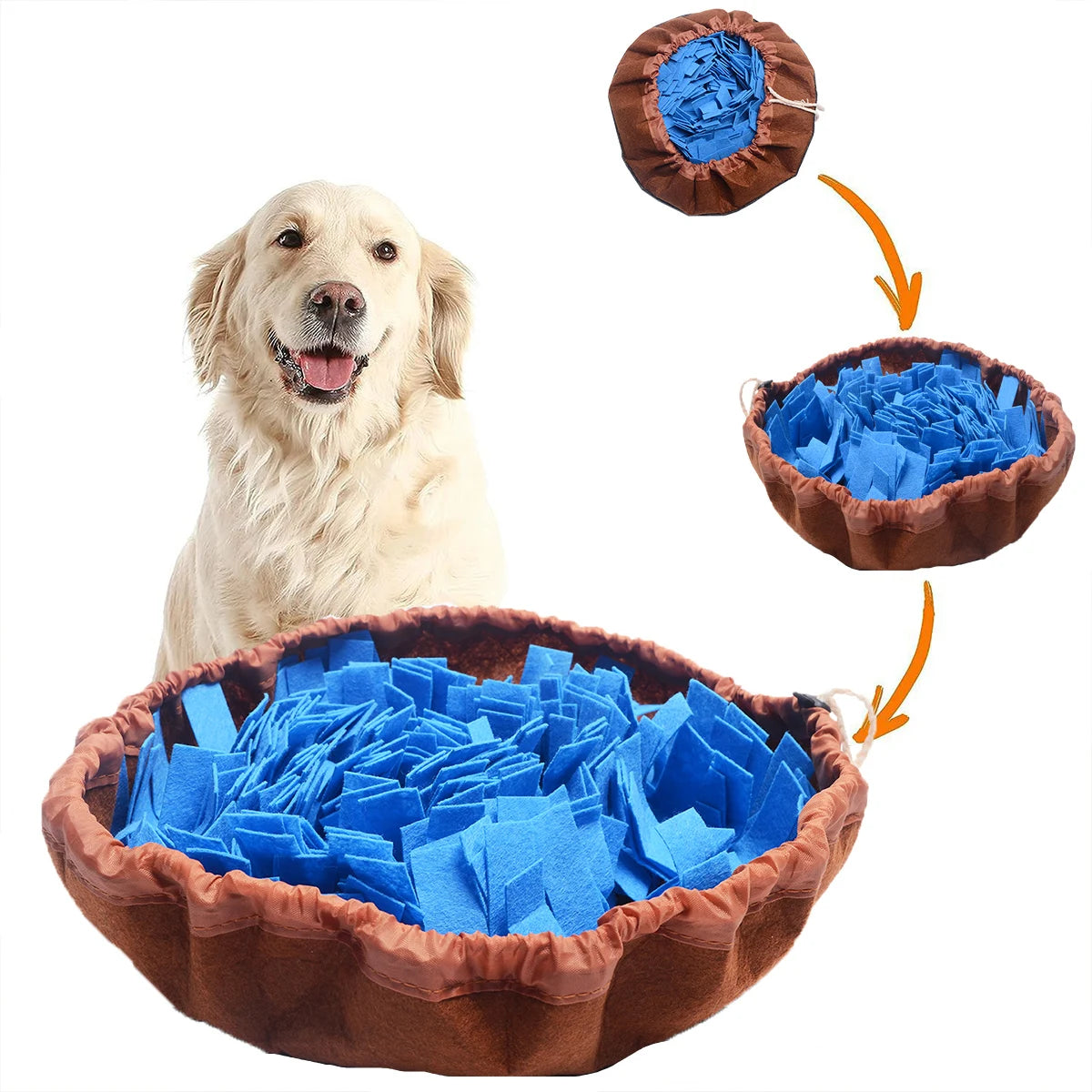 SniffFold Washable Felt Snuffle Mat