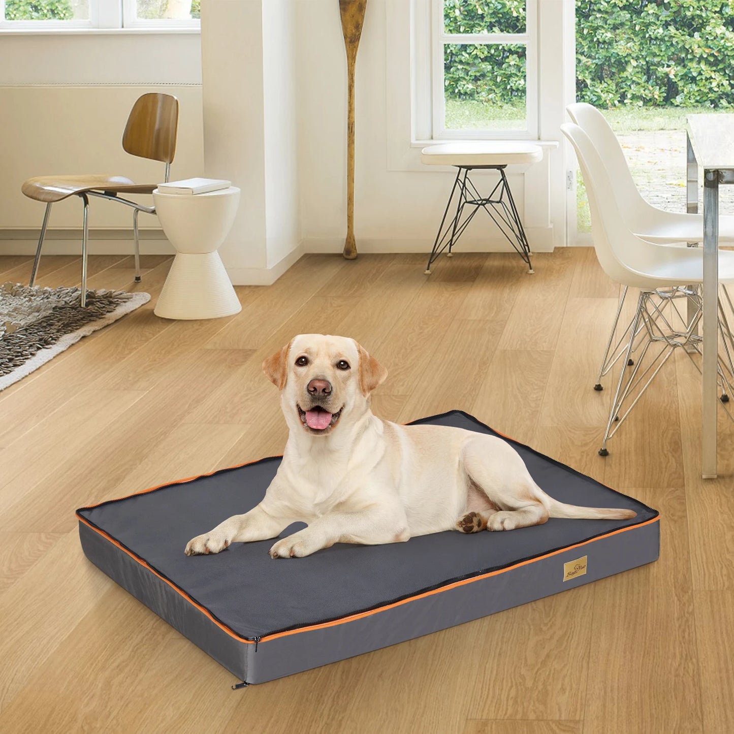 Orthopedic Dog Bed – Foam Cushion Pet Pillow with Washable, Waterproof Cover