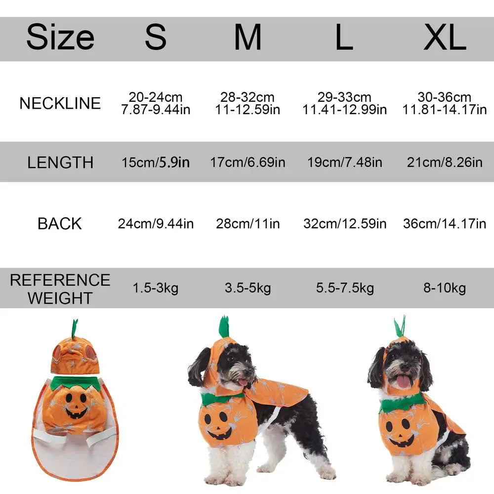 Pumpkin Dog Costume - Party Dog Outfit for Halloween