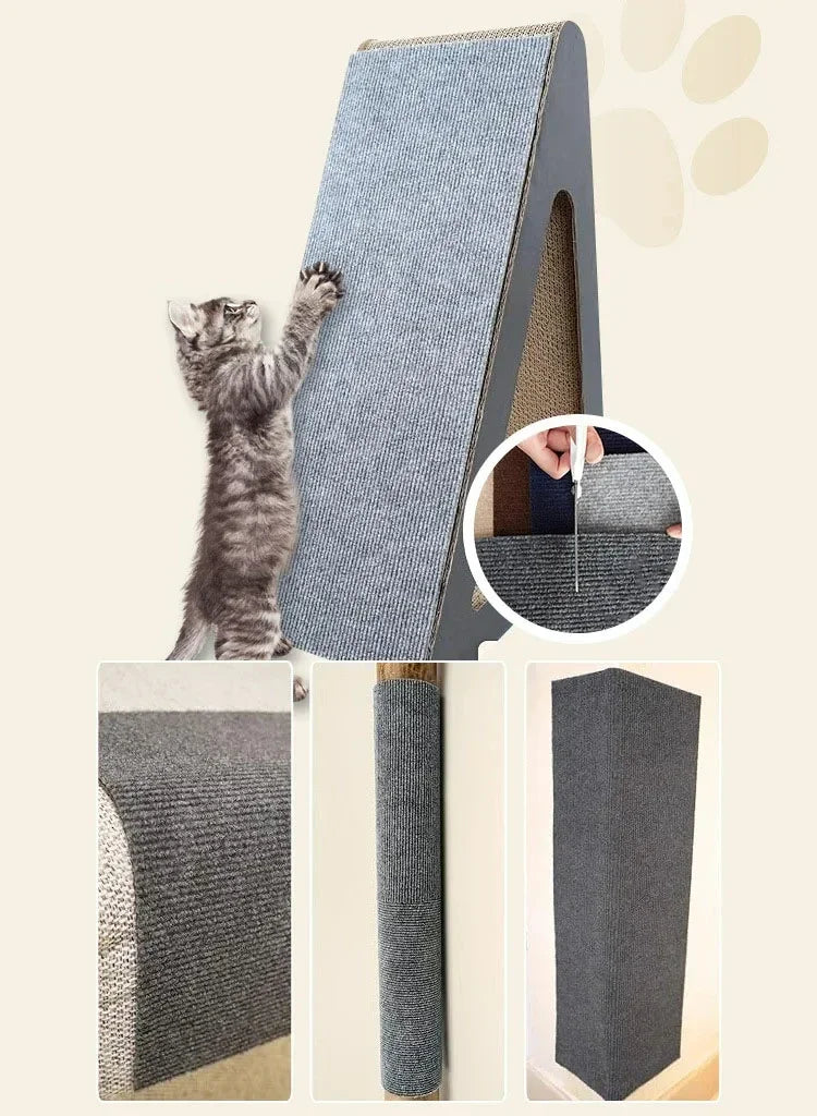 Cat Sofa Scratching Post | Self-Adhesive Carpet Scraper & Furniture Protector