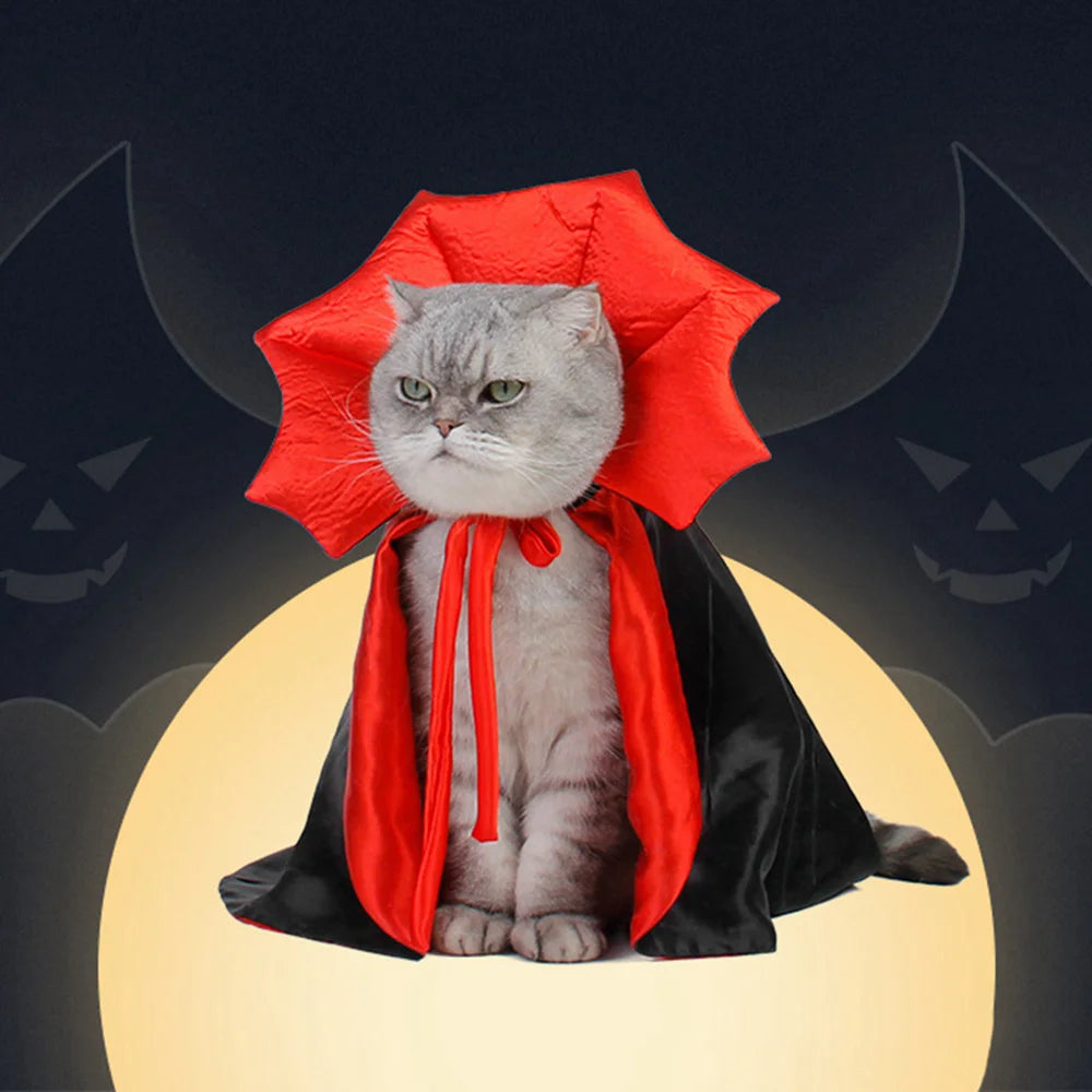 Halloween Vampire Cloak for Cats