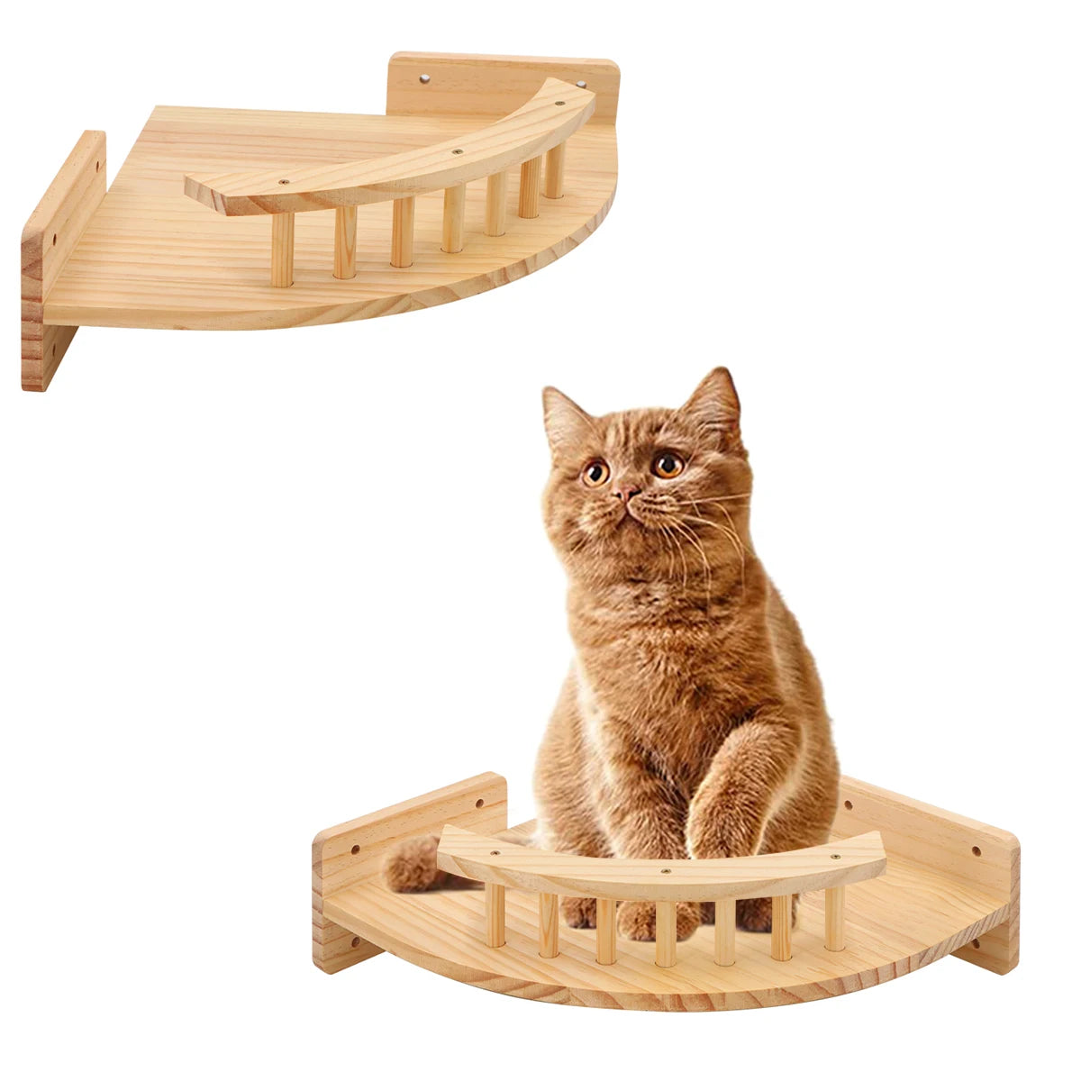 Purrfect Perch Wall Mounted Cat Shelves