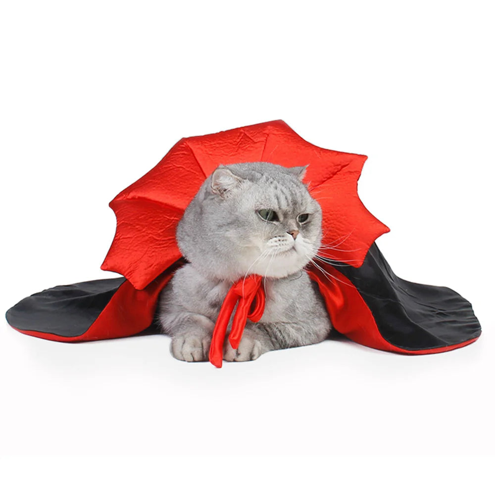 Halloween Vampire Cloak for Cats