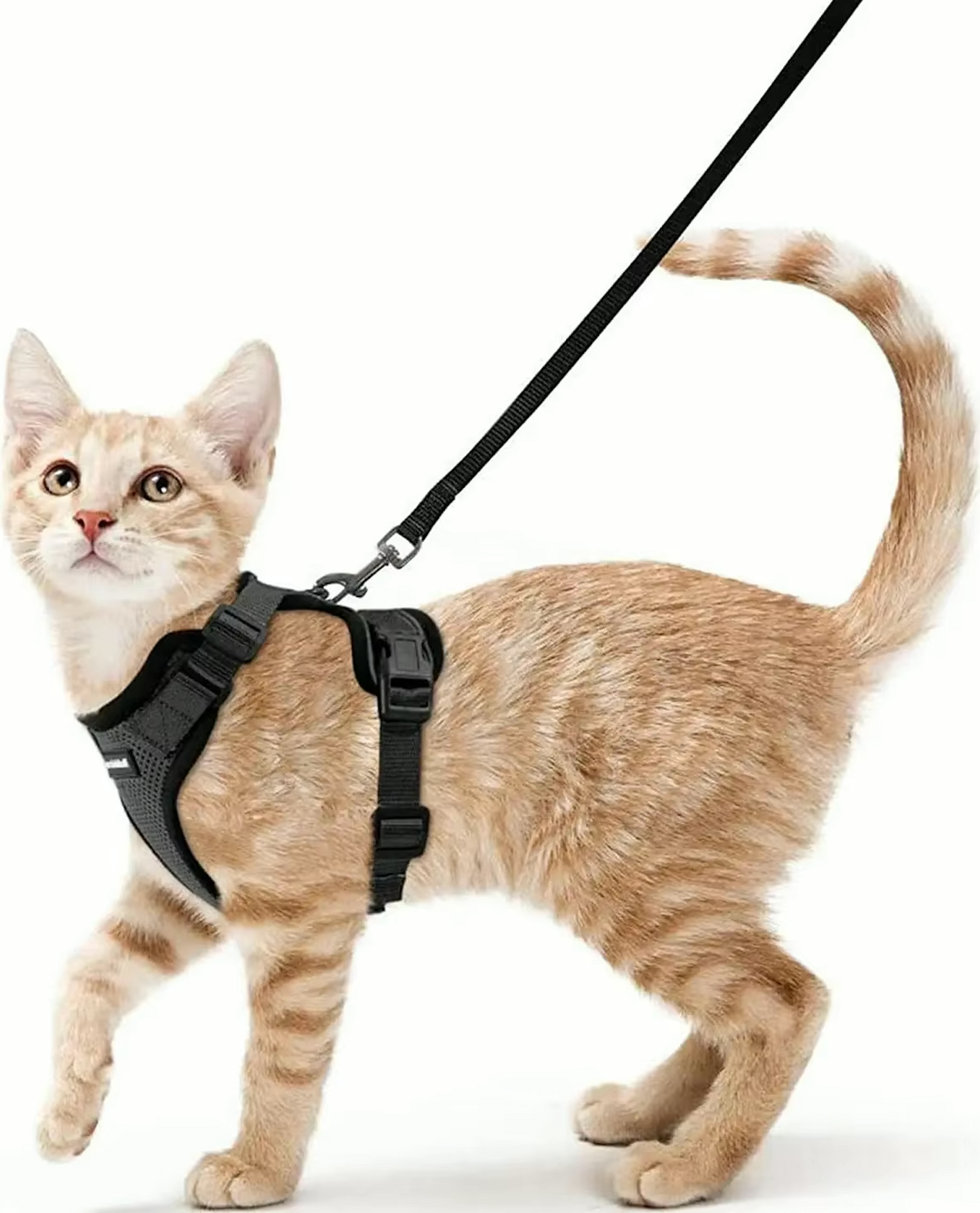 ATUBAN Cat Harness and Leash - Soft Adjustable Breathable Reflective Strips Jacket