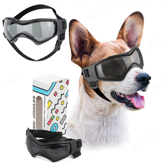 Dog UV Protection Sunglasses – Adjustable Goggles for Small & Medium Breeds