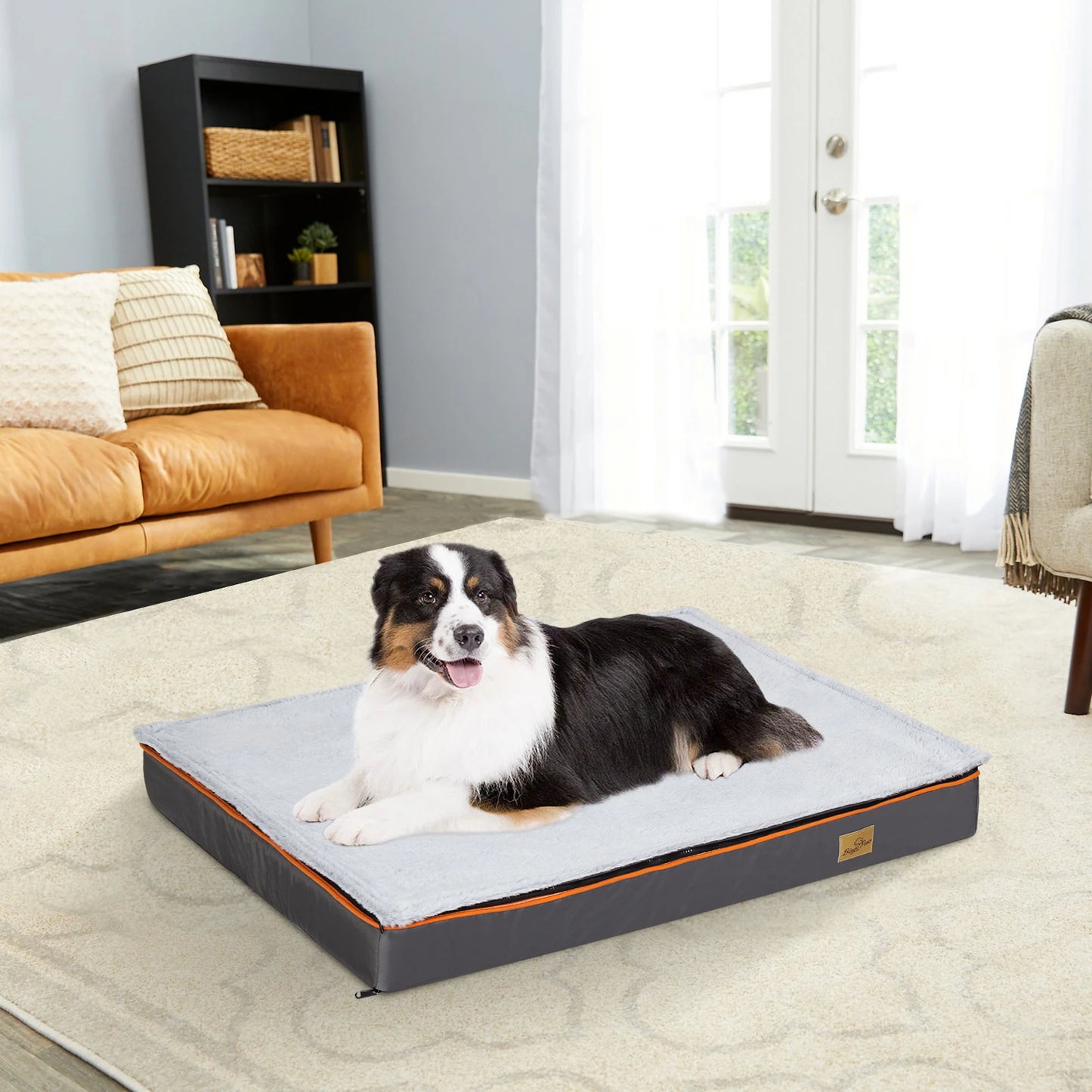 Orthopedic Dog Bed – Foam Cushion Pet Pillow with Washable, Waterproof Cover